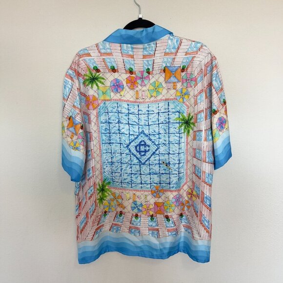 272 NWT Casablanca Le Plongeon Shirt Men Size Large Color Blue - Picture 7 of 10